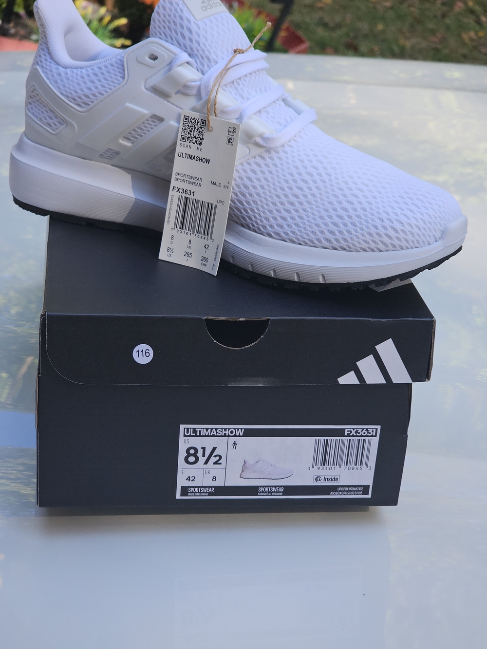 adidas Ultimashow Men's Running Shoes - White